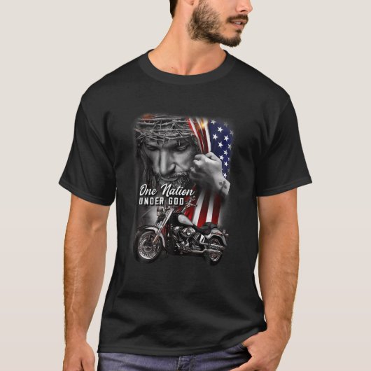 Christelijke motorfietsen met motorfietsen met mot t-shirt (Voorkant)