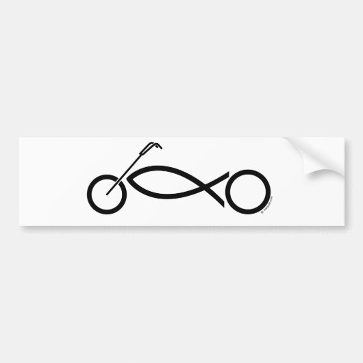 Christelijke motorfietskleding en -accessoires bumpersticker (Voorkant)