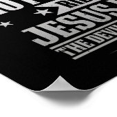 Christelijke motorrijder... ik ben die motorrijder poster (Hoek)