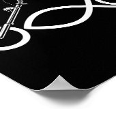 Christelijke motorrijwiel motorrijder Ichthus Fait Poster (Hoek)