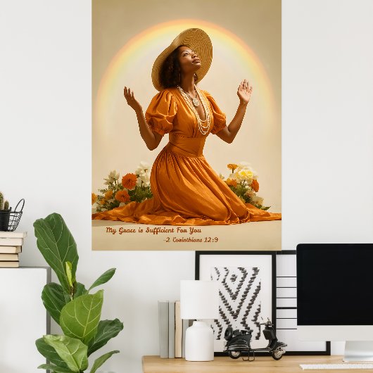 Christelijke muurkunst - Home Decor Poster (Thuiskantoor)