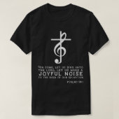 Christelijke muziek Cross T-shirt Treble Clef Musi (Design voorkant)