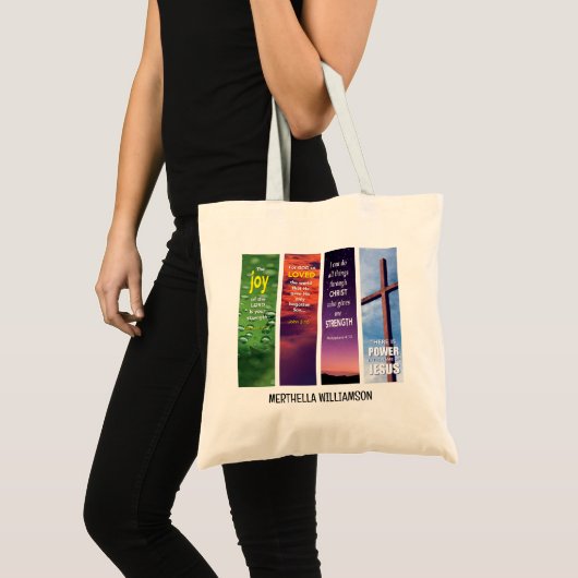 Christelijke Naam Bijbelmeditatie Tote Bag (Voorkant (product))