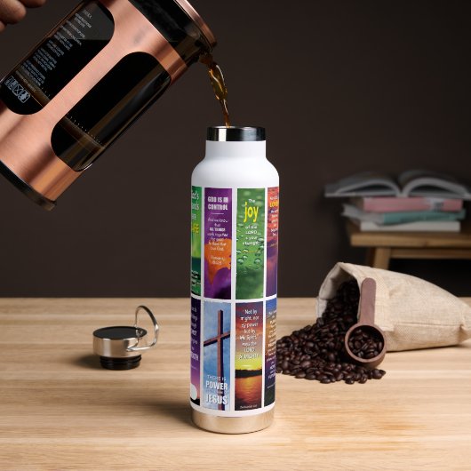 Christelijke Naam Bijbelmeditatie Waterfles (Koffie)