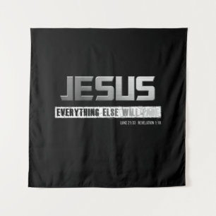 Christelijke naam JESUS Alles anders zal verdwijne Wandkleed