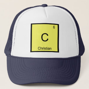 Christelijke naam scheikundig element periodiek sy trucker pet