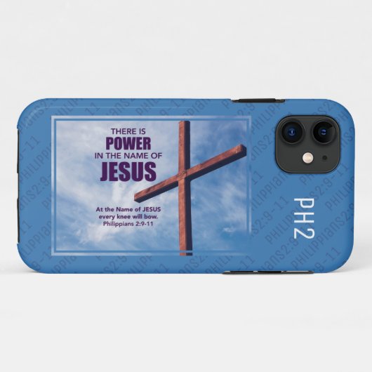 Christelijke NAAM VAN HET JESUS Cross | Filippijne Case-Mate iPhone Case (Achterkant (horizontaal))