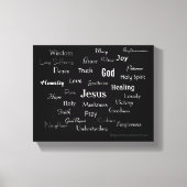 Christelijke namen canvas afdruk (Voorkant)