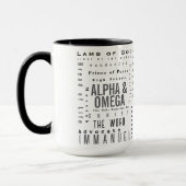 Christelijke namen van God, eenvoudig Mok (Links)