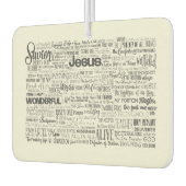 Christelijke namen van God Typografie Luchtverfrisser (Links)