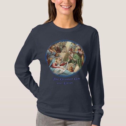 Christelijke nativiteit t-shirt (Voorkant)