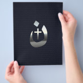 Christelijke Nazarene Cross Solidarity Silver Flyer (Hand)