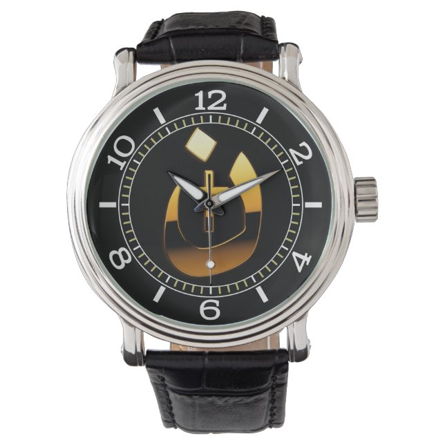 Christelijke Nazarene en Cross Solidarity Dial Horloge (Voorkant)