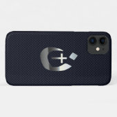 Christelijke nazarene kruissymbolen op blauw Case-Mate iPhone case (Achterkant (horizontaal))