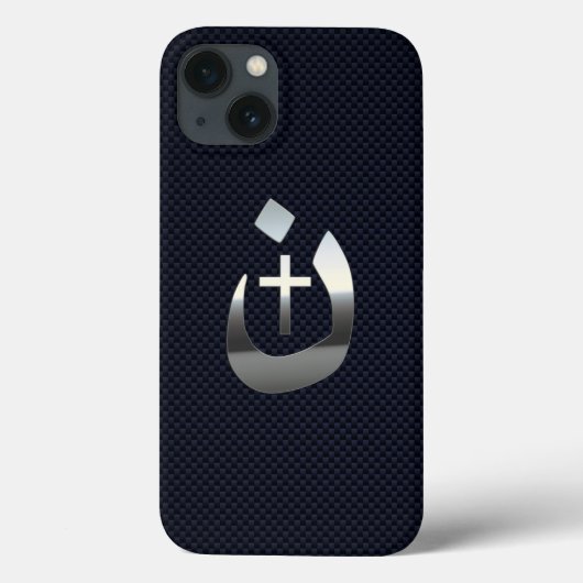Christelijke nazarene kruissymbolen op blauw Case-Mate iPhone case (Achterkant)