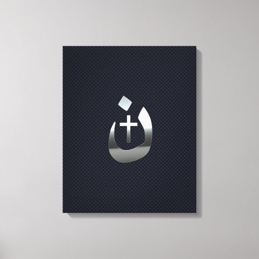 Christelijke nazarene solidariteit met koolstof canvas afdruk (Voorkant)