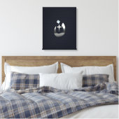 Christelijke nazarene solidariteit met koolstof canvas afdruk (Insitu (Slaapkamer))