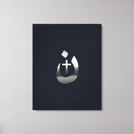 Christelijke nazarene solidariteit met koolstof canvas afdruk (Voorkant)