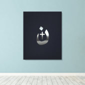 Christelijke nazarene solidariteit met koolstof canvas afdruk (Insitu (Houten vloer))