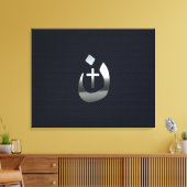 Christelijke nazarene solidariteit met koolstof canvas afdruk (Insitu (Woonkamer))