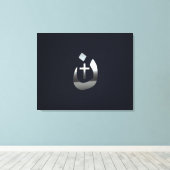 Christelijke nazarene solidariteit met koolstof canvas afdruk (Insitu (Houten vloer))