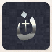 Christelijke nazarene solidariteit met koolstof kartonnen onderzetters (Voorkant)