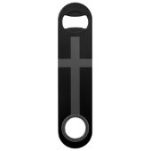 Christelijke nazarene symbolen Solidariteit dwars  Speed Flessenopener (Achterkant)