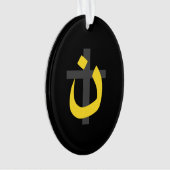 Christelijke nazarene Symbool Solidariteit dwars z Ornament (voorkant)