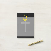 Christelijke nazarene Symbool Solidariteit dwars z Post-it® Notes (Op bureau)