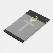 Christelijke nazarene Symbool Solidariteit dwars z Post-it® Notes (Schuin)