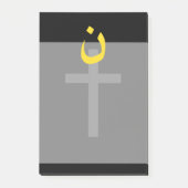 Christelijke nazarene Symbool Solidariteit dwars z Post-it® Notes (Voorkant)
