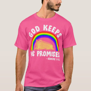 Christelijke Noah Ark Jesus God houdt zijn belofte T-shirt