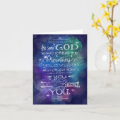 Christelijke notecard Kara cadeau idee God houdt v Kaart (Gele Bloem)