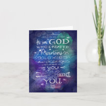 Christelijke notecard Kara cadeau idee God houdt v