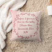 Christelijke Nursery Decor - Jeremiah 1:5 a Kussen (Deken)