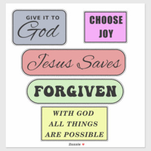 Christelijke offertebundel sticker