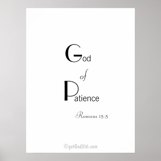 Christelijke offertes gotGod316.com Wall Art Poster (Voorkant)