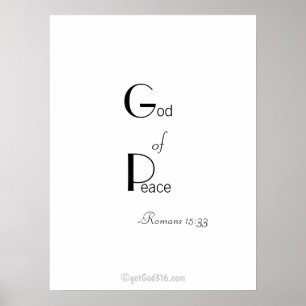Christelijke offertes gotGod316.com Wall Art Poster