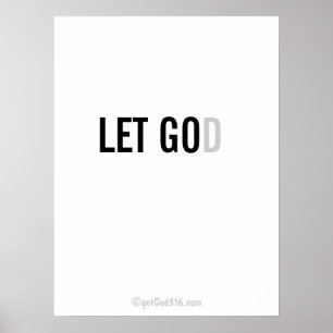 Christelijke offertes gotGod316.com Wall Art Poster
