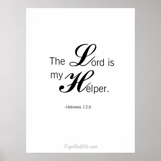 Christelijke offertes gotGod316.com Wall Art Poster (Voorkant)
