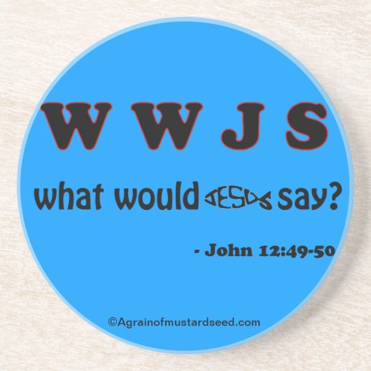 Christelijke offertes Inspirerend Zandsteen Onderzetter (Voorkant)