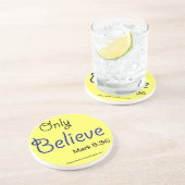 Christelijke offertes Inspirerend Zandsteen Onderzetter (Zijkant)