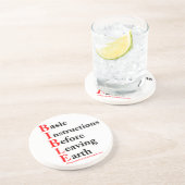 Christelijke offertes Inspirerend Zandsteen Onderzetter (Zijkant)