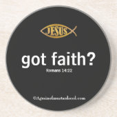 Christelijke offertes Inspirerend Zandsteen Onderzetter (Voorkant)