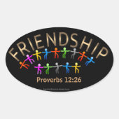 Christelijke offertes ovale sticker (Voorkant)