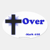Christelijke offertes ovale sticker (Voorkant)