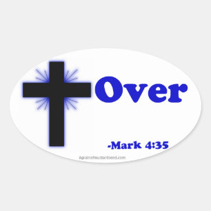 Christelijke offertes ovale sticker