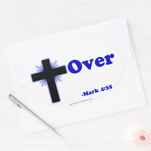 Christelijke offertes ovale sticker (Envelop)