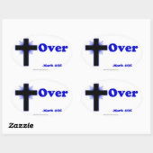 Christelijke offertes ovale sticker (Vel)