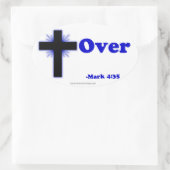 Christelijke offertes ovale sticker (Tas)